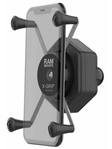 Ram Mounts X-Grip Phone Holder with Ball & Vibe-Safe Adapter Large