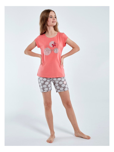 Pyjamas Cornette Young Girl 788/100 Happy 134-164 coral
