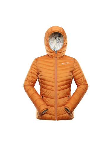 Women's reversible jacket hi-therm ALPINE PRO EROMA golden oak variant pc