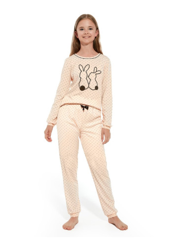 Pyjamas Cornette Kids Girl 961/151 Rabbits length/r 86-128 peach