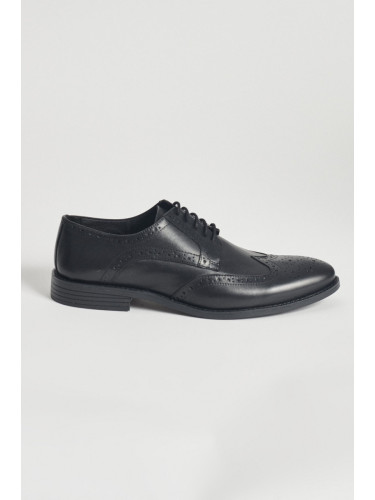 ALTINYILDIZ CLASSICS Men's Black 100% Genuine Leather Classic Shoes