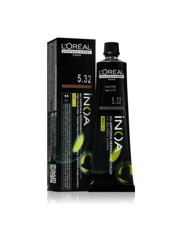 L’Oréal Professionnel Inoa перманентната боя за коса без амоняк цвят 5.32 60 мл.