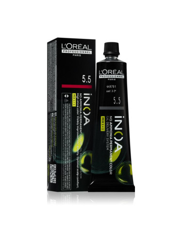 L’Oréal Professionnel Inoa перманентната боя за коса без амоняк цвят 5.5 60 мл.