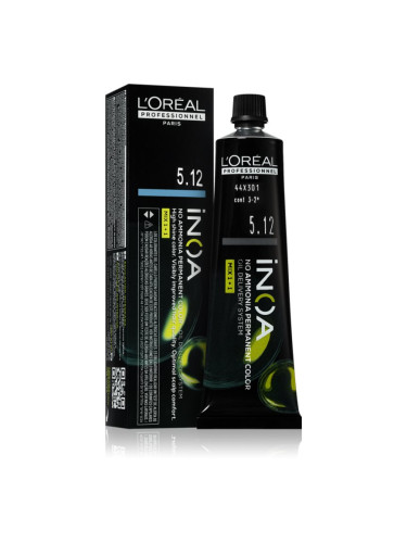 L’Oréal Professionnel Inoa перманентната боя за коса без амоняк цвят 5.12 60 мл.