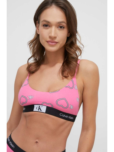 Сутиен Calvin Klein Underwear в розово с десен