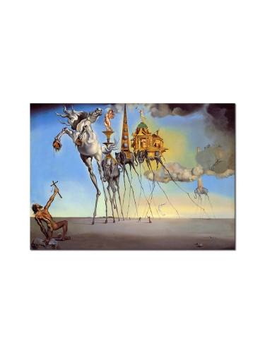 Репродукция Salvador Dali, The Temptation of St. Anthony 50x70 cm