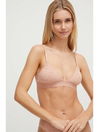 Сутиен Calvin Klein Underwear в розово с изчистен дизайн 000QF7491E