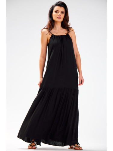 Awama Woman's Dress A582 Black
