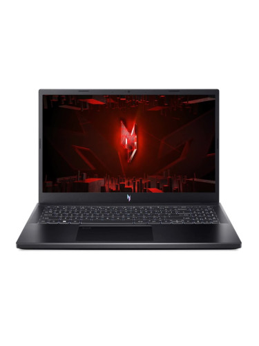 Лаптоп Acer Nitro V 15 ANV15-51-55LV (NH.QNCEX.00C), осемядрен Intel Core i5-13420H 2.1/4.6GHz, 15.6" (39.62cm) Full HD 144Hz дисплей & GF RTX 3050 6GB, (HDMI), 16GB DDR5, 512GB SSD NVMe, 3x USB 3.2 Gen 1, No OS, 2.11kg