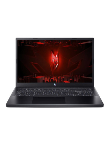 Лаптоп Acer Nitro V 15 ANV15-51-77ZB (NH.QNDEX.00F), десетядрен Intel Core i7-13620H 2.4/4.9GHz, 15.6" (39.62cm) Full HD 144Hz Anti-Glare дисплей & GF RTX 2050 4GB, (HDMI), 16GB DDR5, 1TB SSD NVMe, 3x USB 3.2 Gen 1, No OS, 2.11kg