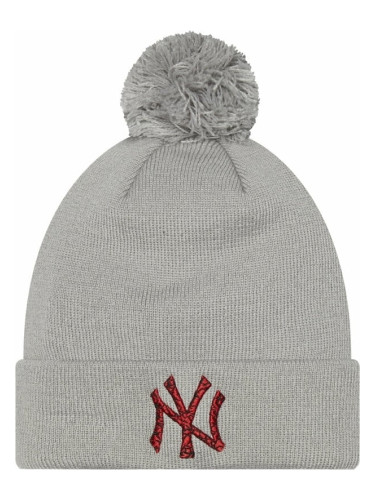 New York Yankees MLB Infill Bobble Beanie Grey UNI Шапка