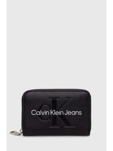 Портмоне Calvin Klein Jeans дамски в черно K60K607229