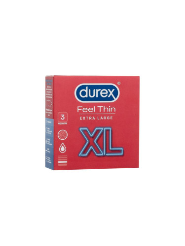 Durex Feel Thin XL Презерватив за мъже Комплект