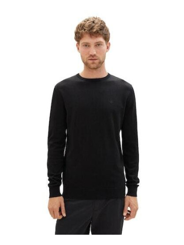 Пуловер Tom Tailor Basic Crew Black