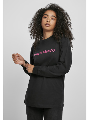 Ladies Magic Monday Long Sleeve Slogan Black