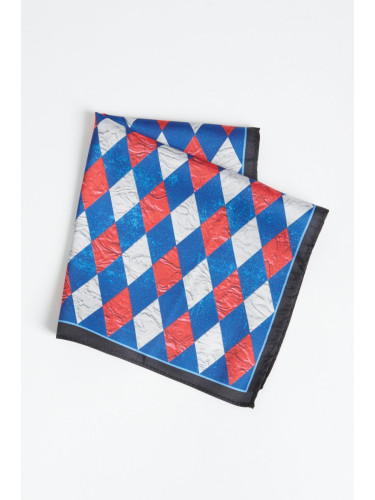 ALTINYILDIZ CLASSICS Men's Navy Blue-burgundy Patterned Handkerchief