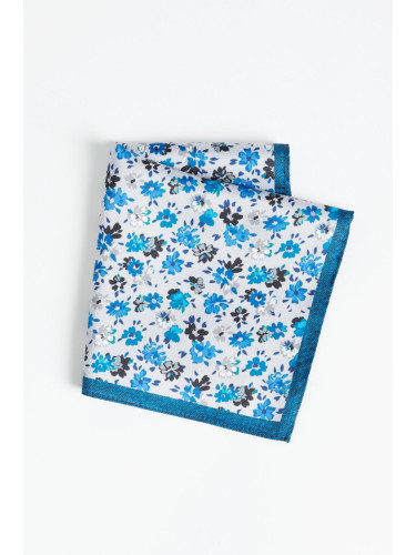 ALTINYILDIZ CLASSICS Men's Grey-blue Patterned Handkerchief