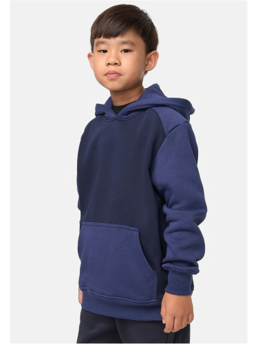 Boys' Two-Tone Fake Raglan Midnight Navy/Navy Hoodie/Dark Blue