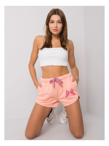 Peach Cotton Shorts Addie