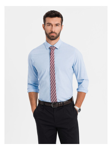 Ombre REGULAR cotton classic shirt - blue