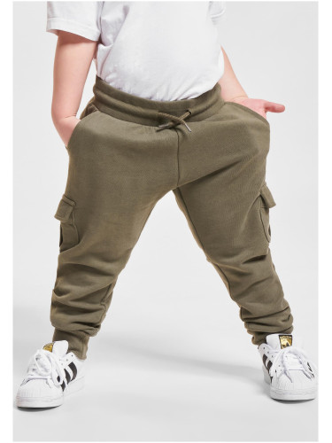 Boys Fitted Cargo Sweatpants - Olive