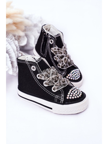 Boto Детски Маратонки С Цирконий Черна Усмивка