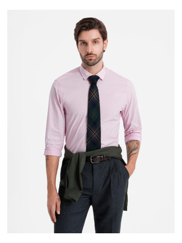 Ombre REGULAR cotton classic shirt - light pink