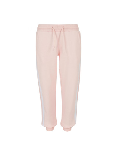 Girls' College Contrast Sweatpants Pink/White/Pink