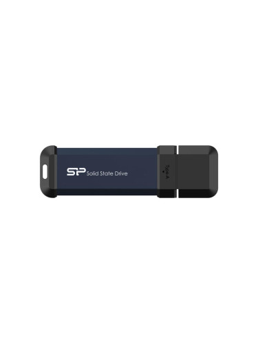 Външен SSD Silicon Power MS60 Blue, 500GB, USB-A 3.2 Gen2
