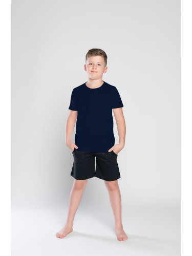 Boys' T-shirt with short sleeves Tytus - dark blue