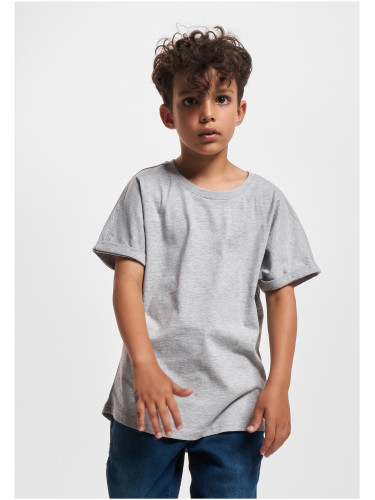 Long Shaped Turnup Tee Boys' T-Shirt - Grey