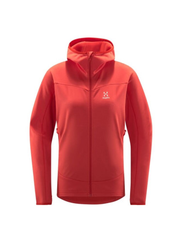 HAGLÖFS FROST MID HOOD W Дамски суитшърт, розово, размер