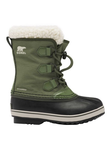 Sorel YOUTH PAC NYLON WP Детски зимни обувки, тъмнозелено, размер 32