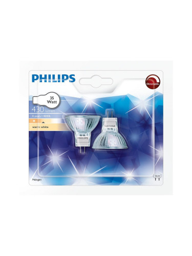 К-кт от 2 халогенни крушки Philips GU4/35W/12V