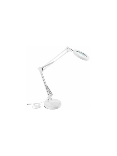 Extol - LED Димируема настолна лампа с лупа LED/8W/5V 2900/4500/7500K бял
