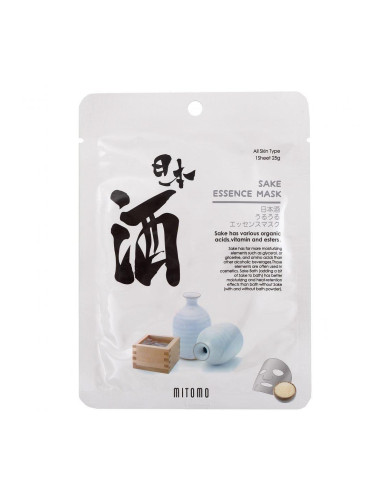 Маска за лице хидратираща със Саке MITOMO URUURU Sake Essence Mask