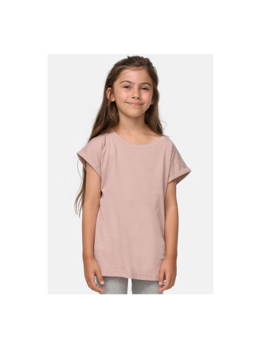 Girls' organic T-shirt with extended shoulder dukrose
