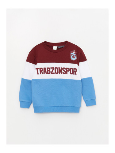 LC Waikiki Crew Neck Long Sleeve Trabzonspor Printed Baby Boy Sweatshirt