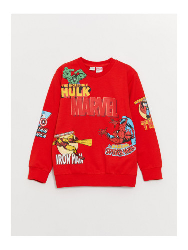 LC Waikiki Boys' Crew Neck Marvel Printed Long Sleeve Sweatshirt