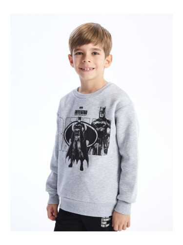 LC Waikiki Crew Neck Batman Printed Long Sleeve Boy's Sweatshirt