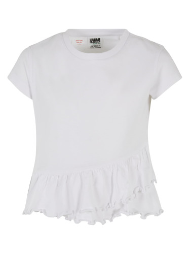 Girls' Organic T-Shirt Volant White
