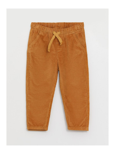 LC Waikiki Basic Velvet Baby Boy Trousers with Elastic Waist