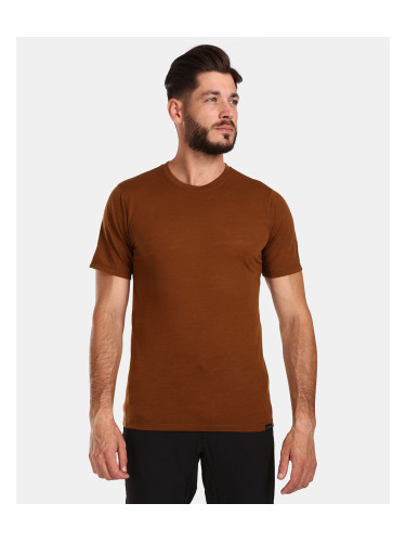 Men's brown merino wool T-shirt Kilpi SLOPER-M