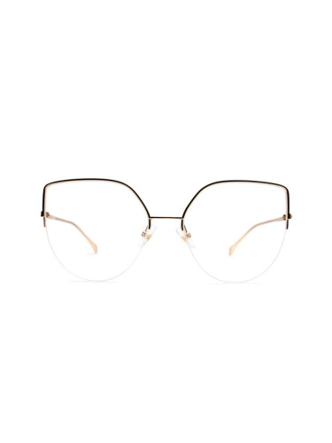 Fendi FF 0423 DDB 18 57 - диоптрични очила, квадратна, дамски, златни