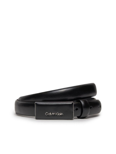 Calvin Klein Дамски колан Ck Must Covered Buckle Belt 2.0 K60K611997 Черен