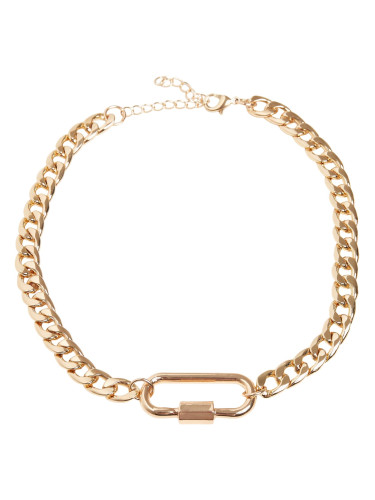 Necklace with clasp - gold color