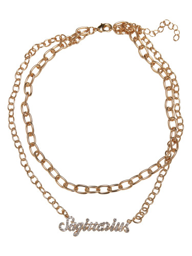 Diamond Zodiac Shooter Necklace - Golden Color