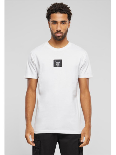 Men's T-shirt Skelett Patch - white