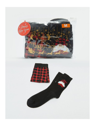 LC Waikiki New Year's Themed Men's Boxers and Socks