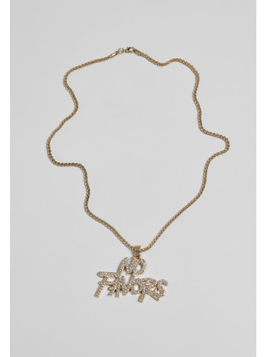 No Favor necklace - gold color